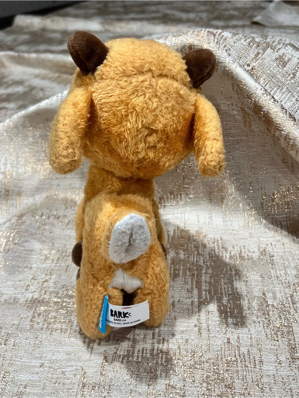 Bark Box Baby Rudolph The Red Nosed Reindeer Squeaker Dog Toy Plush